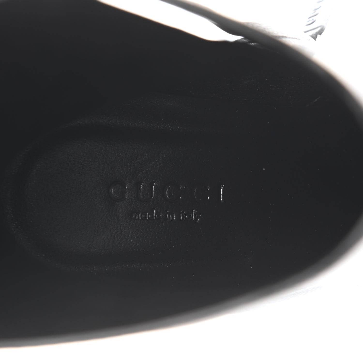 Gucci Goatskin Austin Calfskin Sylvie Chain Ankle Boots 35 Black 7 of 10