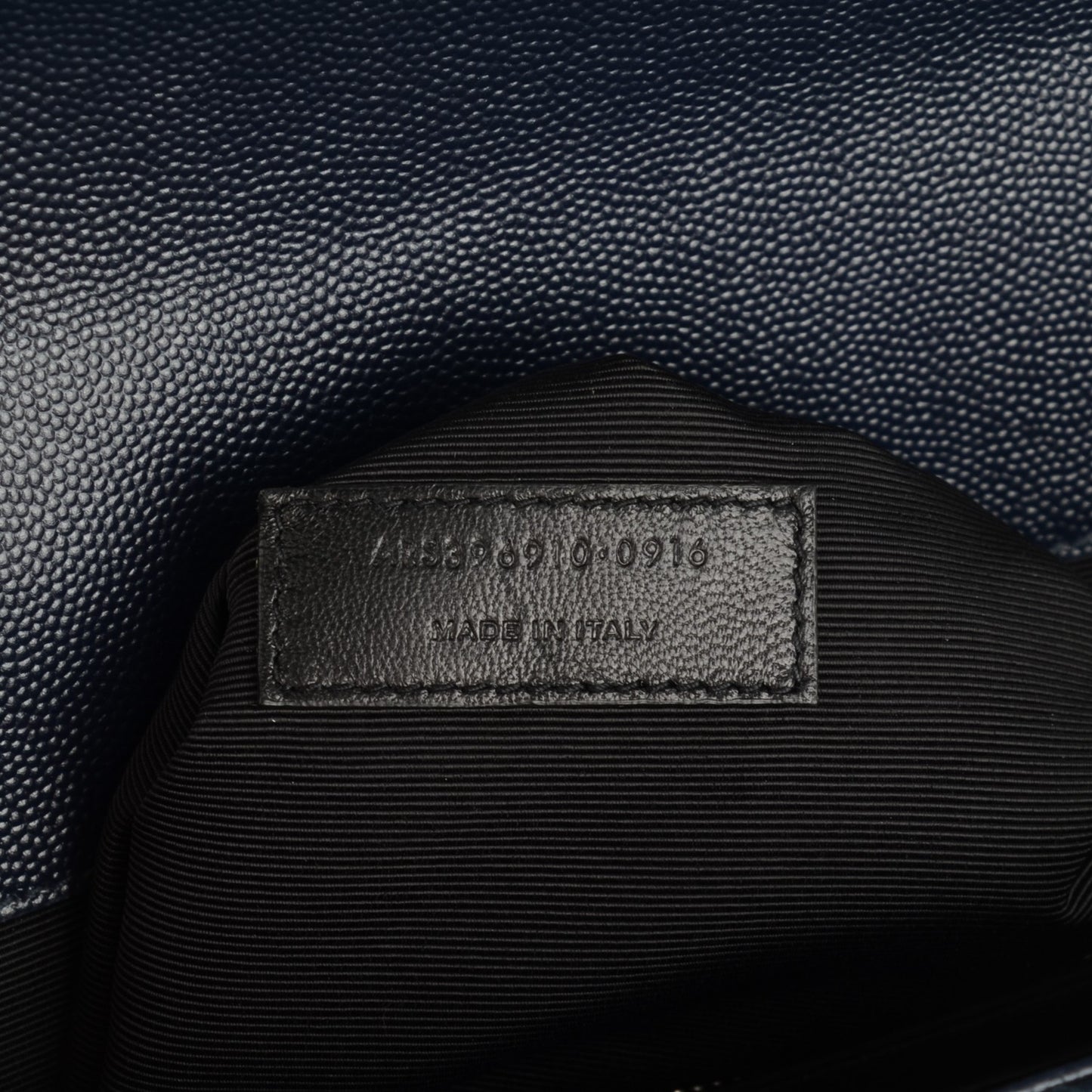 Grain De Poudre Large Tri-Quilt Monogram Satchel Navy