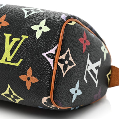 Louis Vuitton Monogram Multicolor Mini Sac HL Speedy Black 7 of 9