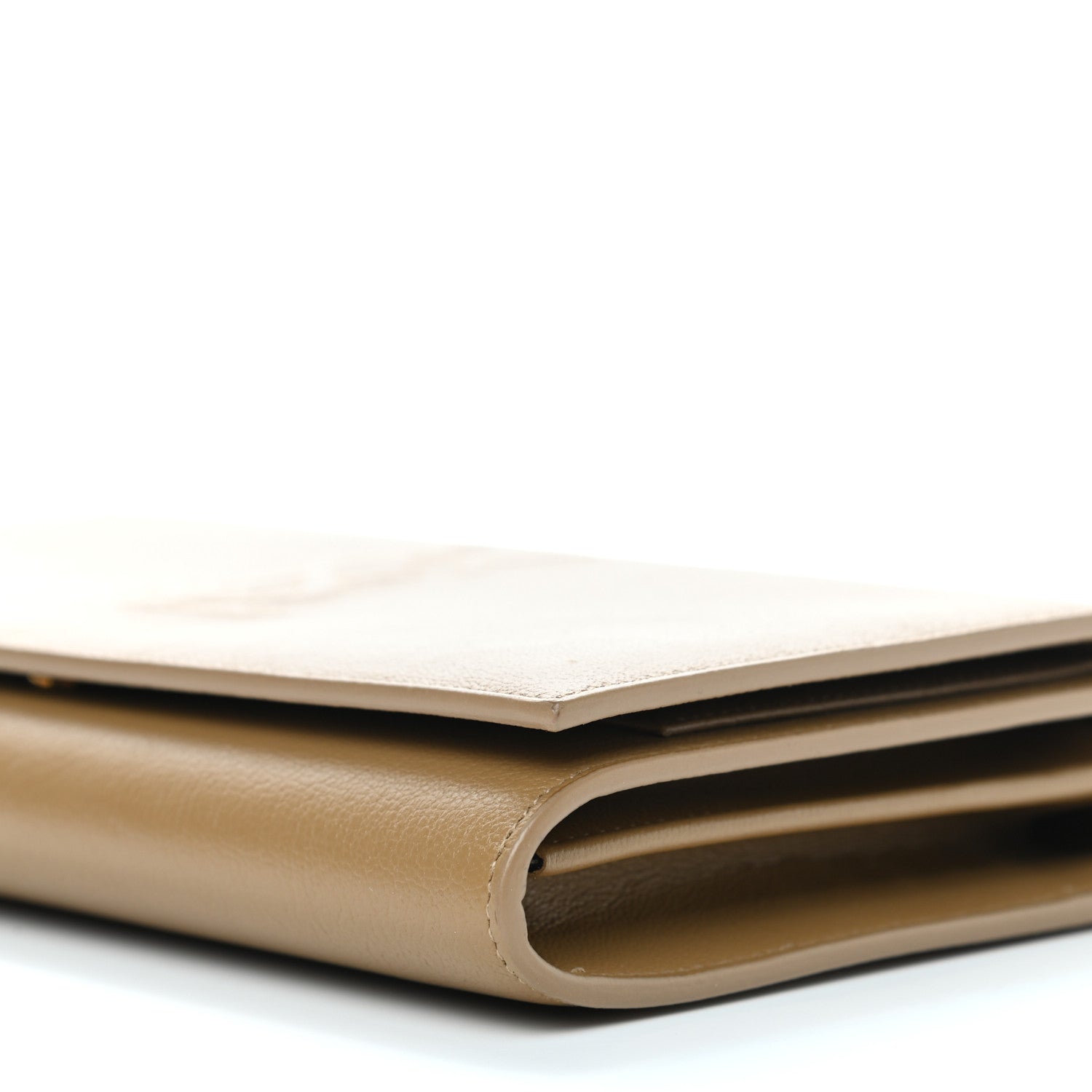 Saint Laurent Calfskin Belle de Jour Chain Clutch Beige 6 of 8