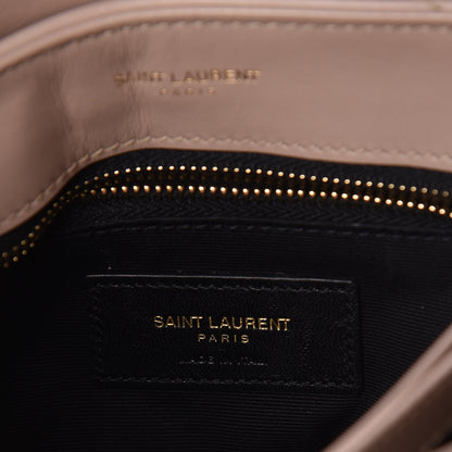 Saint Laurent Calfskin Y Quilted Monogram Toy Loulou Crossbody Bag Marble Pink 7 of 11
