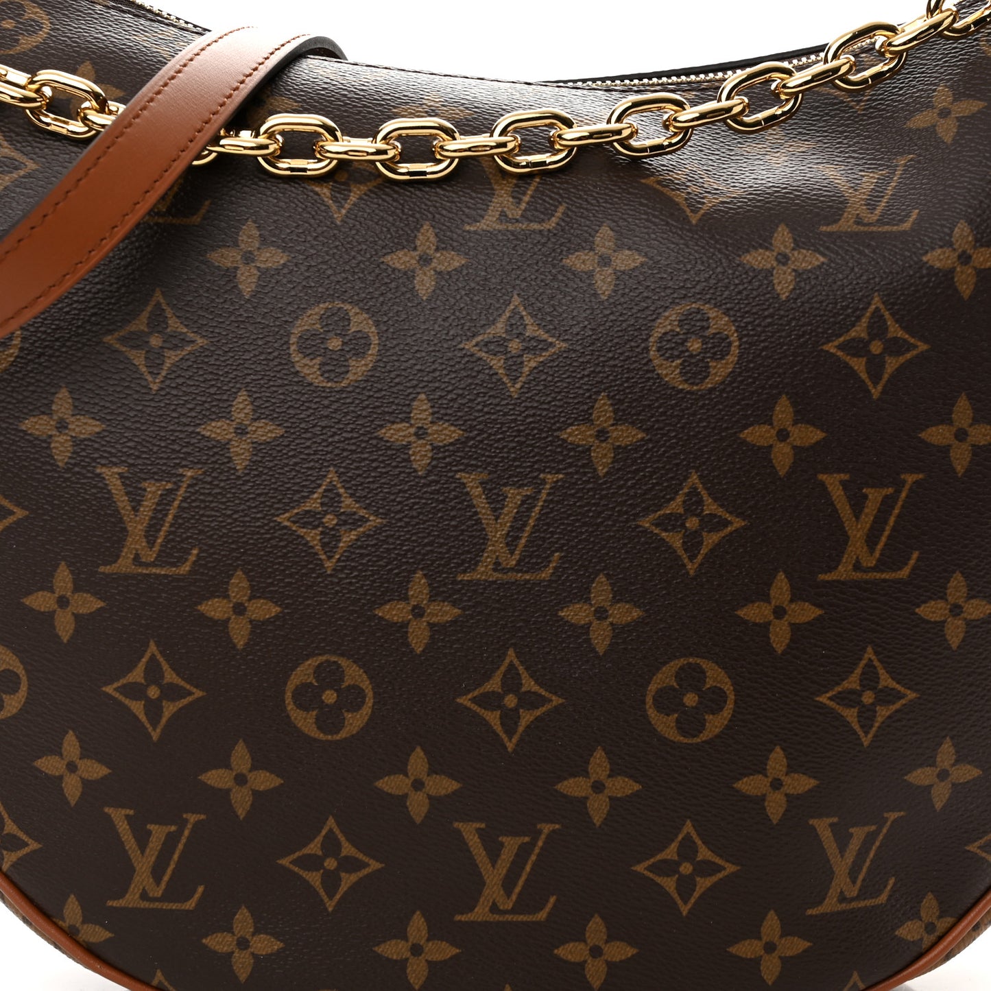 Reverse Monogram Loop Hobo