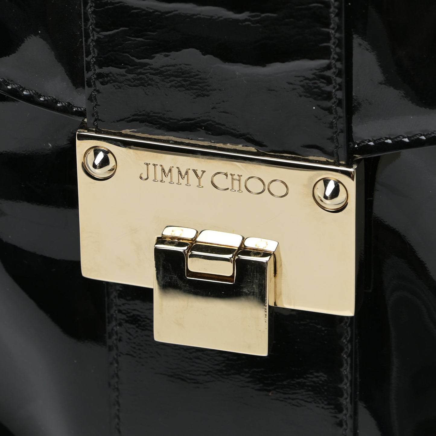 Patent Rivera Clutch Black