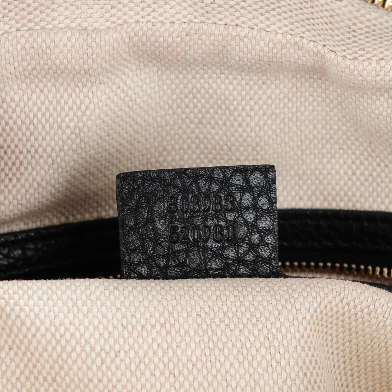 Gucci Pebbled Calfskin Small Soho Bowler Black 7 of 9
