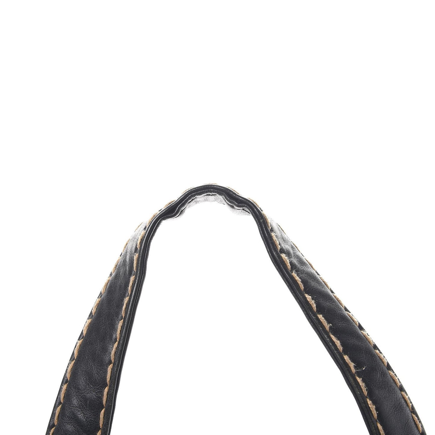 Calfskin Contrast Stitch Surpique Bowler Black