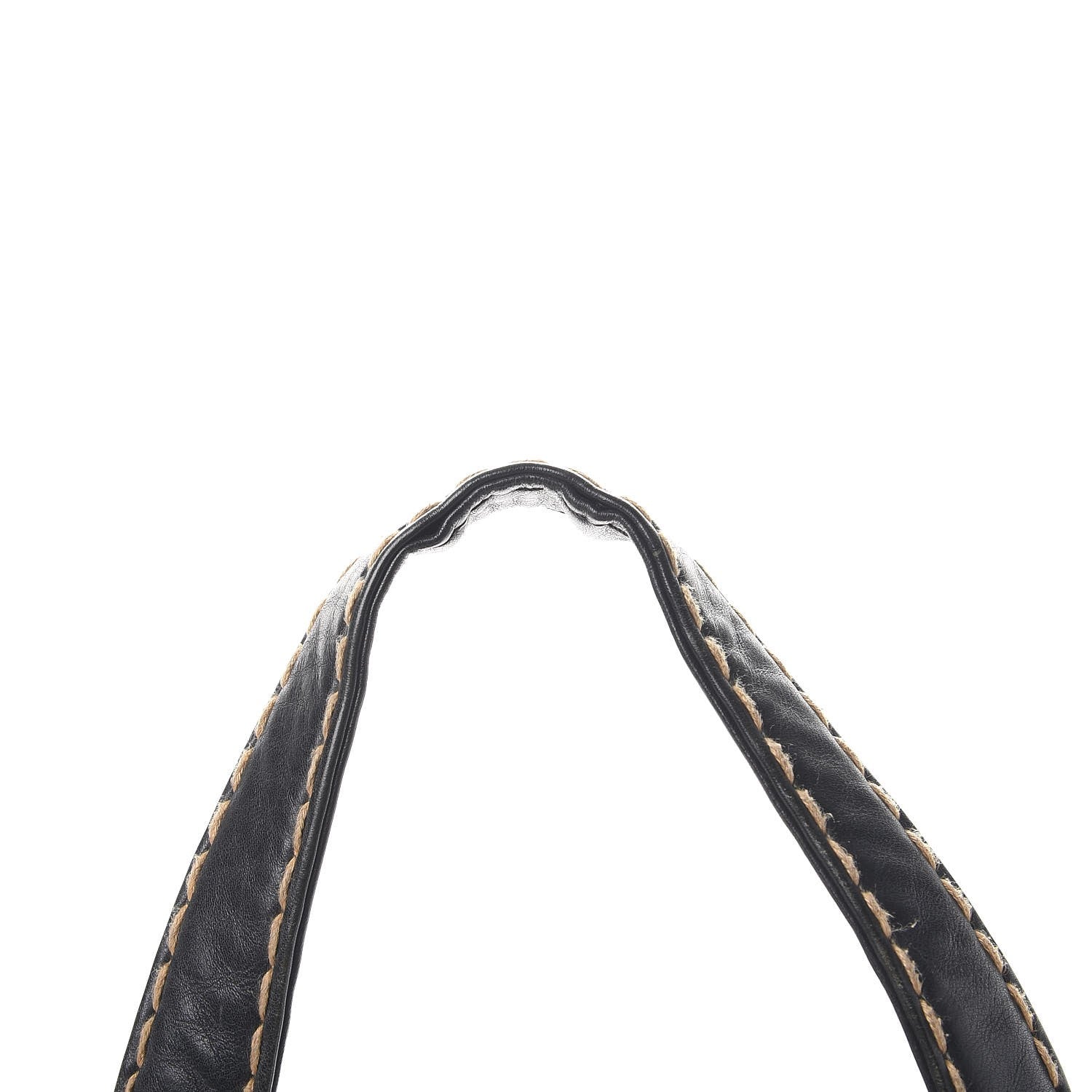 Chanel Calfskin Contrast Stitch Surpique Bowler Black 8 of 15