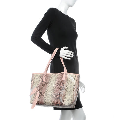 Nancy Gonzalez Python Crocodile Medium Erica Shopper Tote Pink 2 of 7
