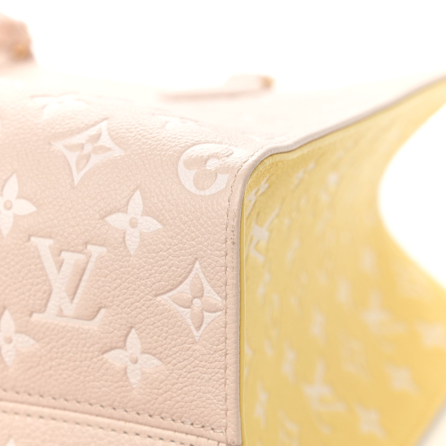 Louis Vuitton Empreinte Monogram Spring In The City Onthego MM Beige Pink Yellow 9 of 11
