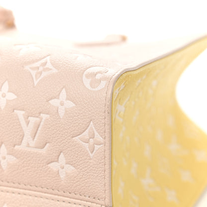 Louis Vuitton Empreinte Monogram Spring In The City Onthego MM Beige Pink Yellow 9 of 11