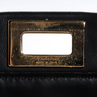 Fendi Nappa Mini Peekaboo Iconic Satchel Black 12 of 13
