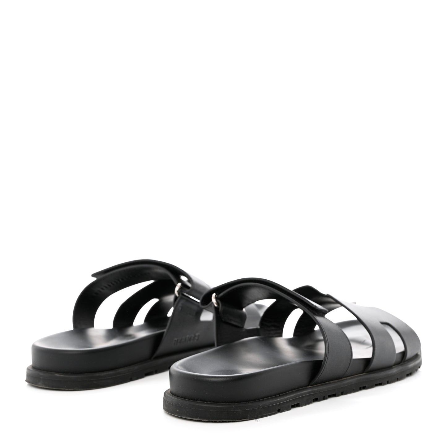 Calfskin Mens Chypre Sandals 44 Black