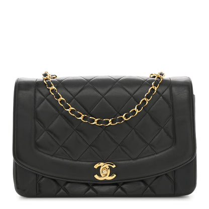 Chanel Lambskin Quilted Medium Single Flap Black 1 of 11
