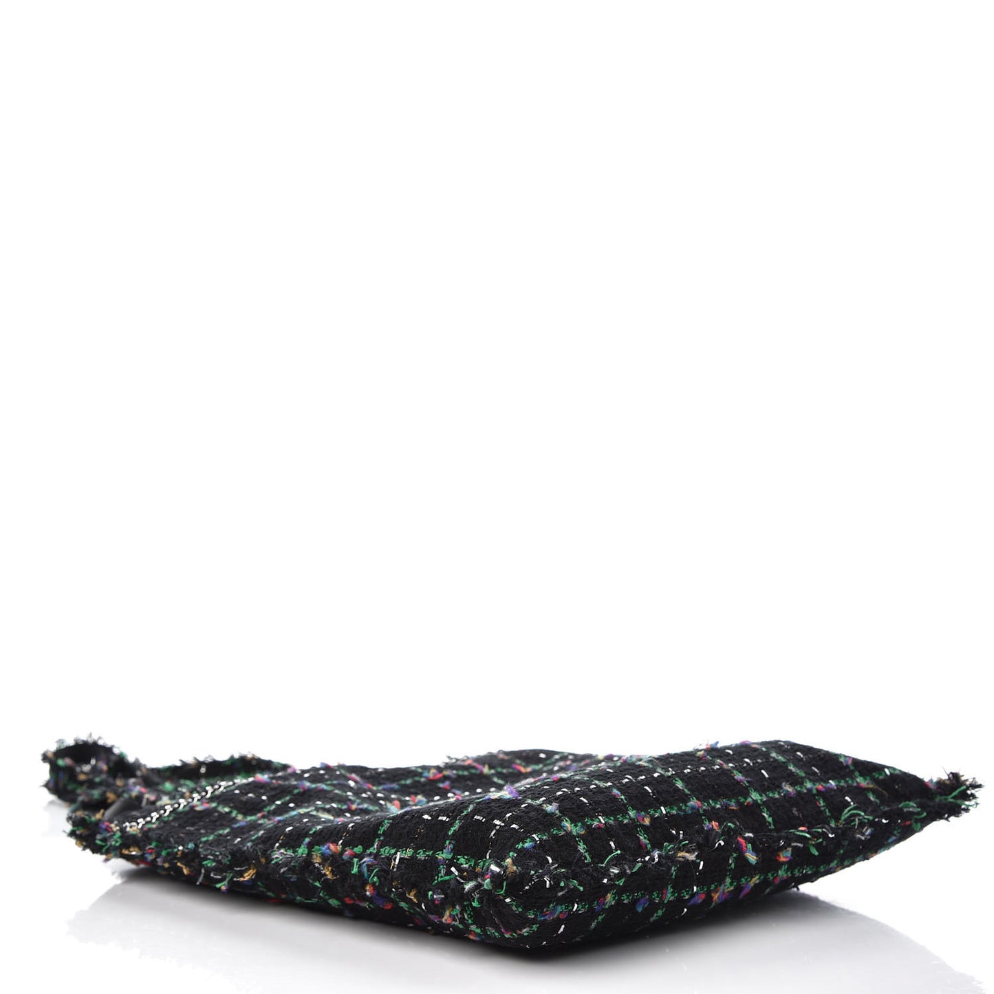 Tweed Resin Strass Large Robot Shopping Bag Black