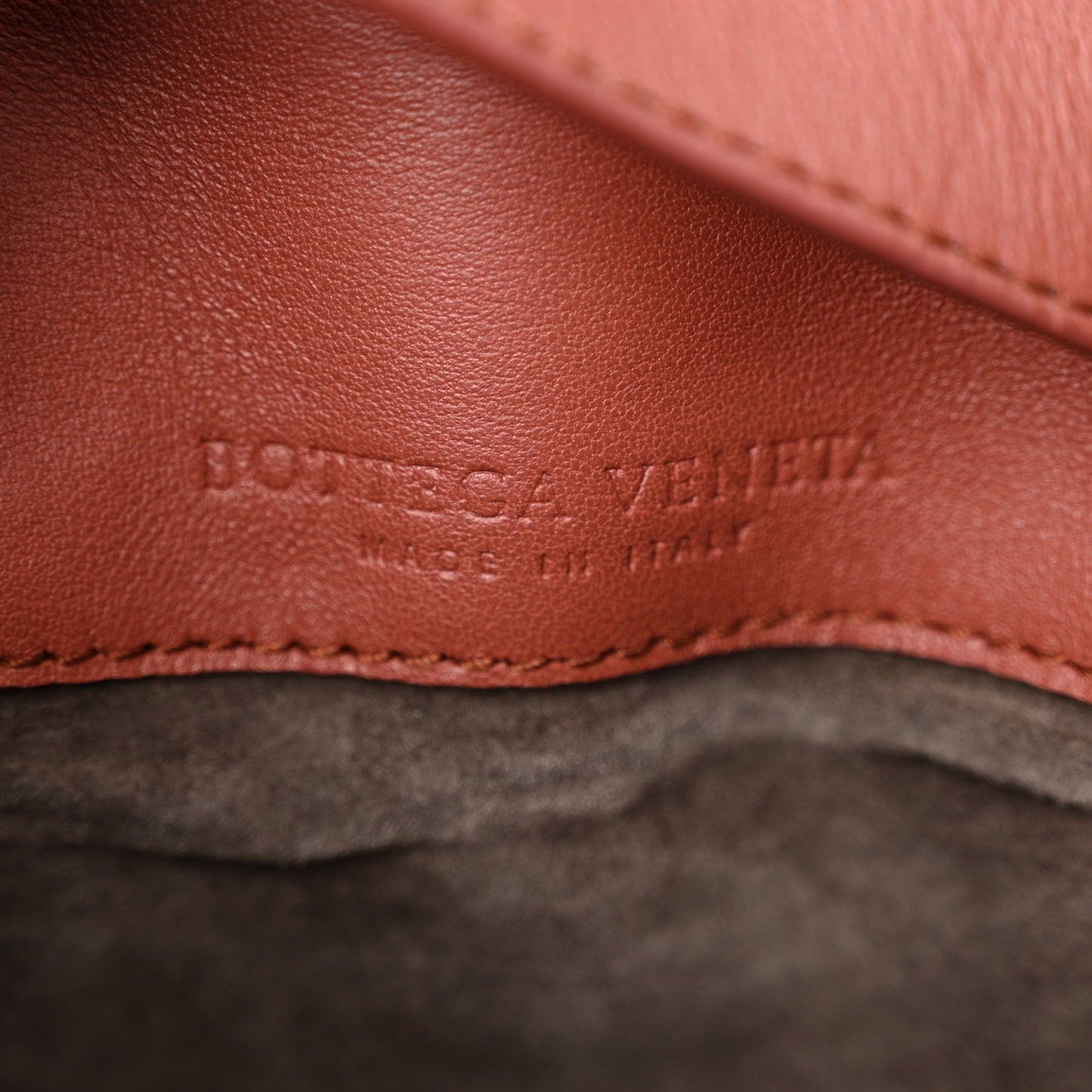 Nappa Intrecciato Small Belt Bag Red