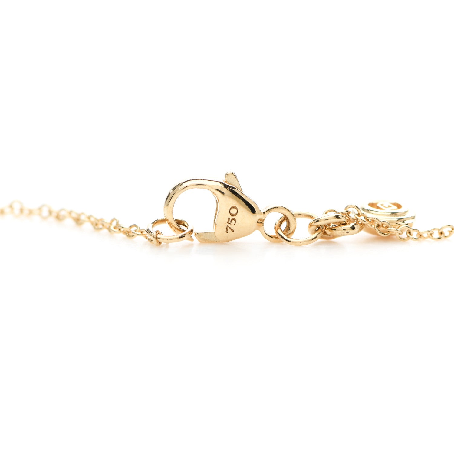David Yurman 18K Yellow Gold Diamond Petite Starburst Pendant Necklace 4 of 5