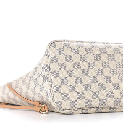Louis Vuitton Damier Azur Neo Neverfull MM Rose Ballerine 8 of 9