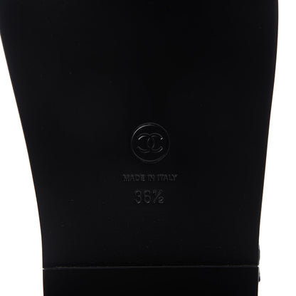 Chanel Fabric Velcro Dad Sandals 36.5 Black 7 of 10