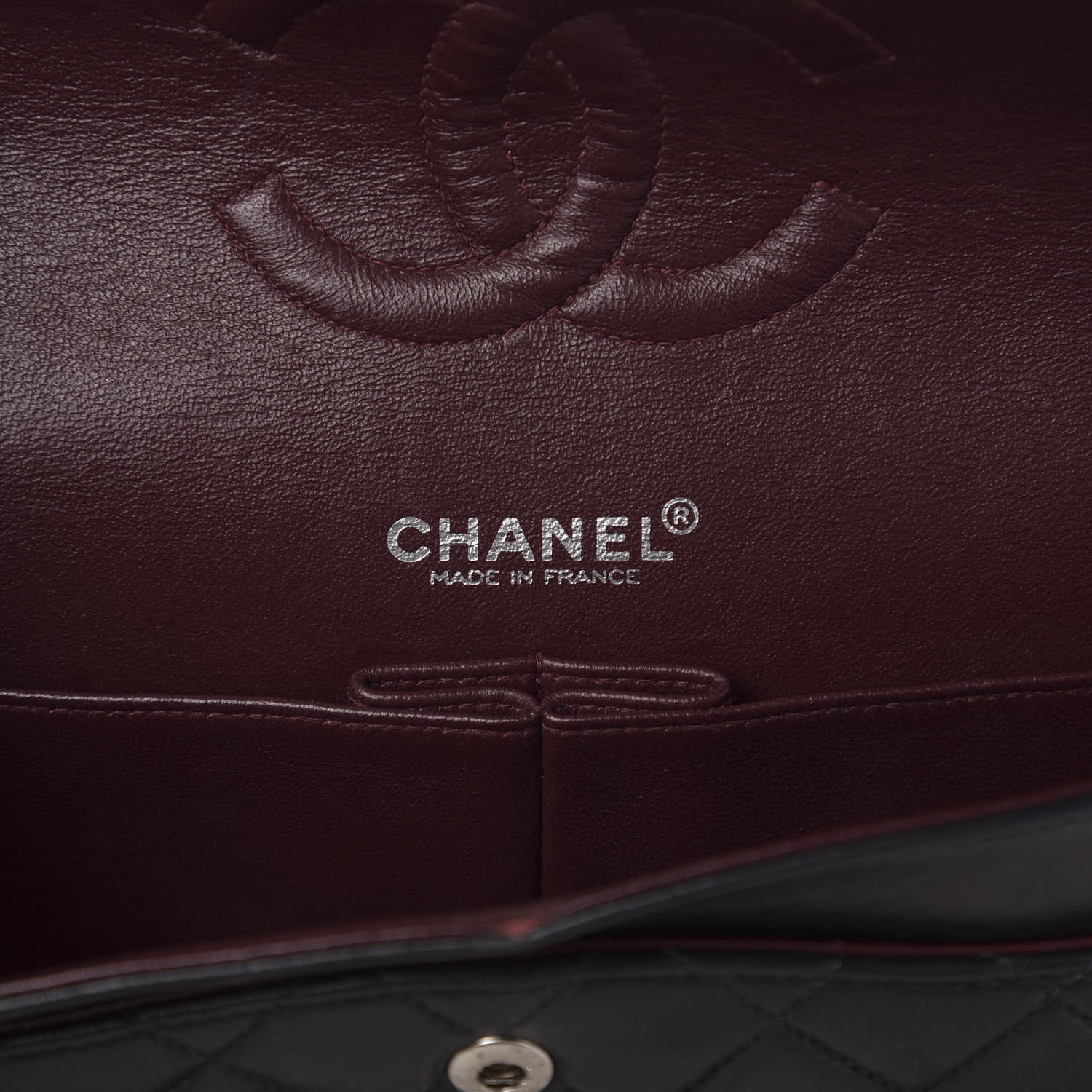 Chanel Lambskin Quilted Medium Double Flap Black 6 of 10