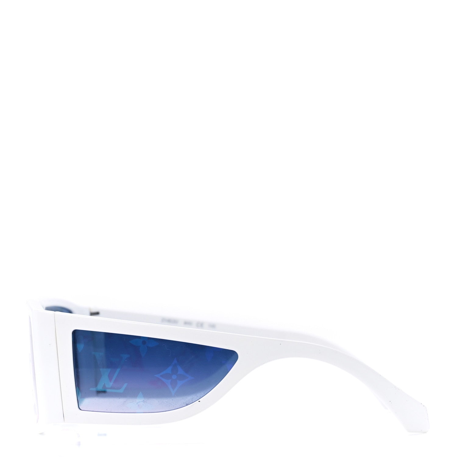 Louis Vuitton Acetate Monogram Sideway Sunglasses Z1451U White 3 of 8