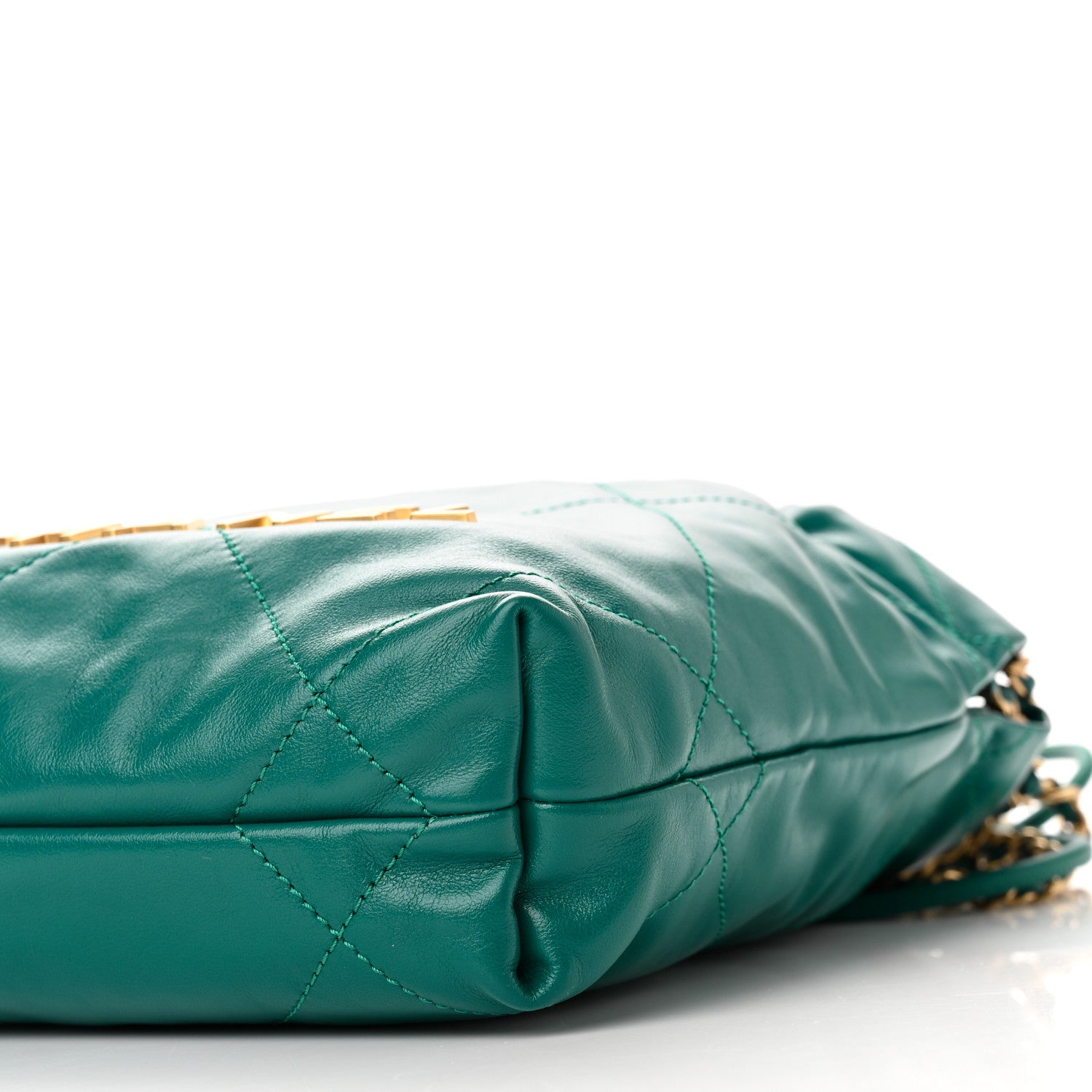 Chanel Shiny Calfskin Quilted Mini Chanel 22 Green 10 of 11