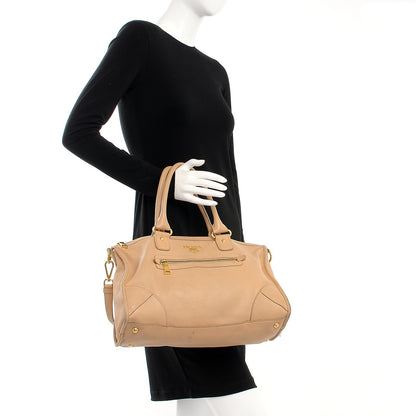 Prada Cervo Deerskin Shoulder Bag Sabbia 3 of 25