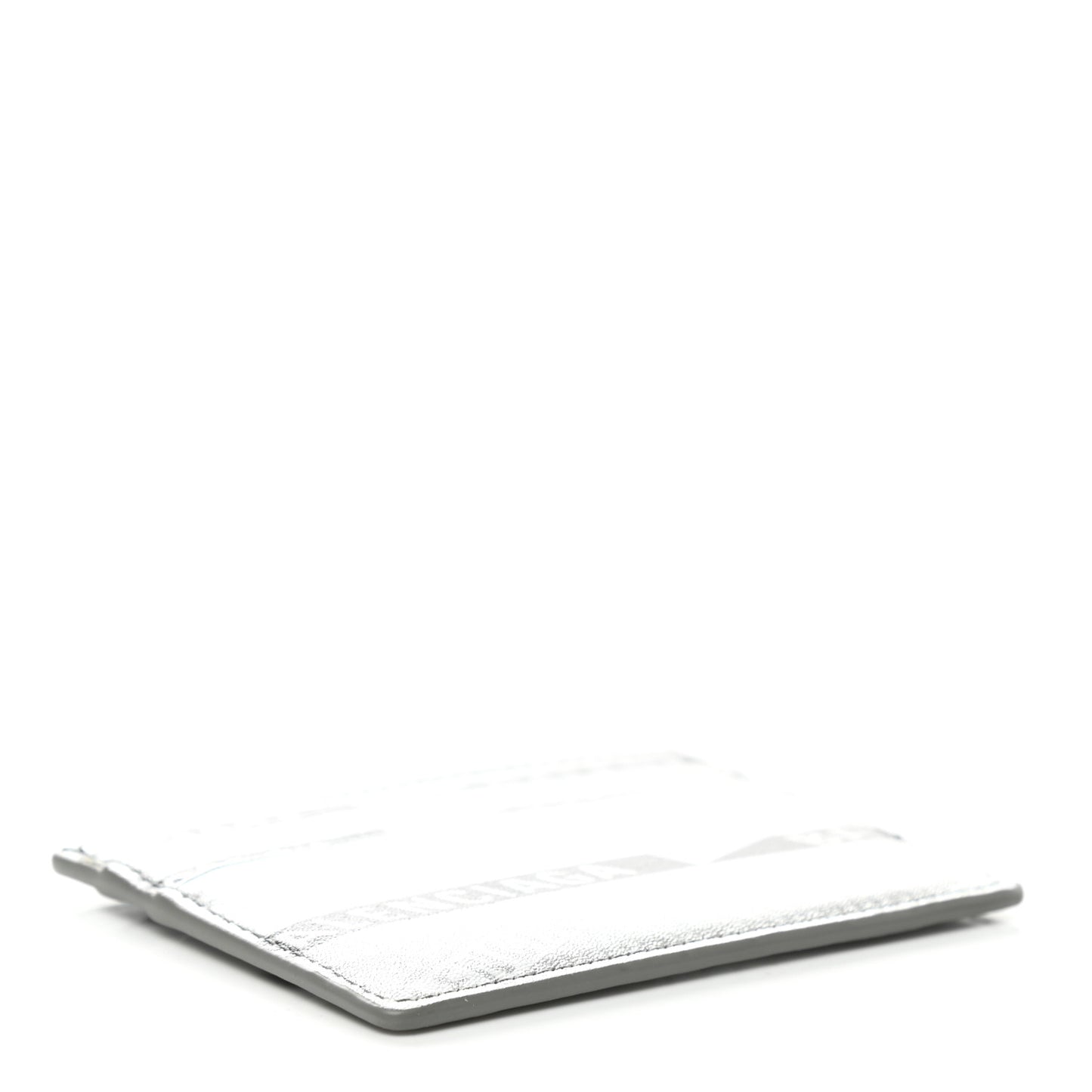 Metallic Calfskin Losange Monogram Everyday Multi Card Case Silver Black White