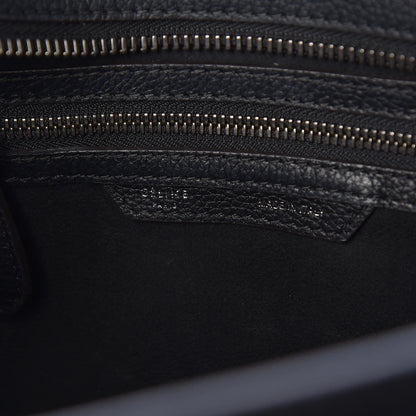 Celine Drummed Calfskin Micro Luggage Black 6 of 8