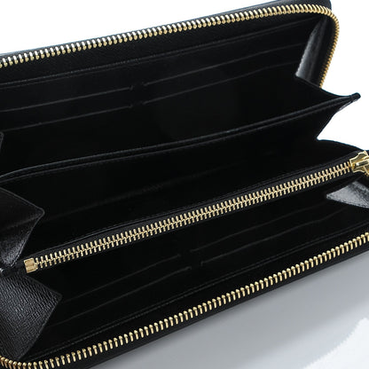 Louis Vuitton Calfskin Colored Monogram Zippy Wallet Blue Black 5 of 6