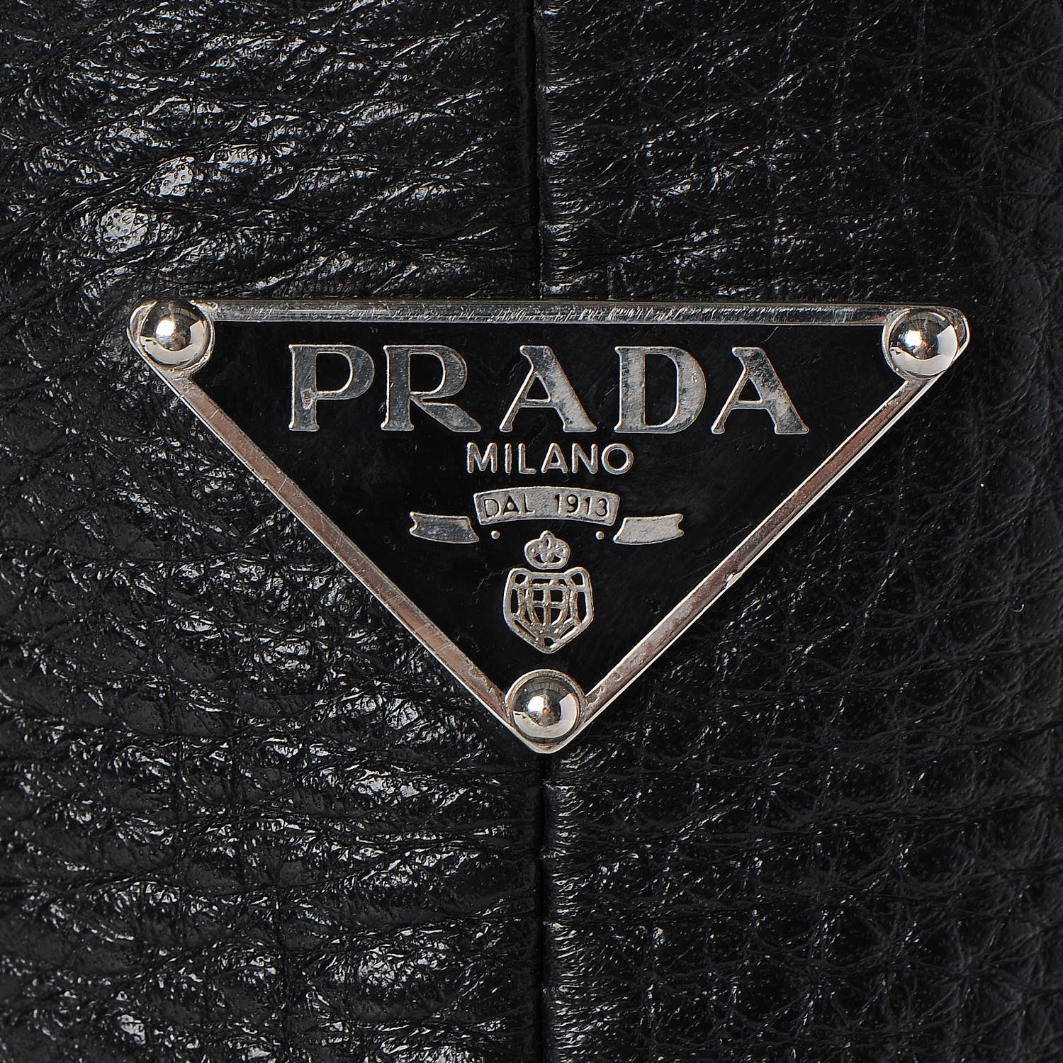 Prada Vitello Daino Side Pocket Tote Black 7 of 20