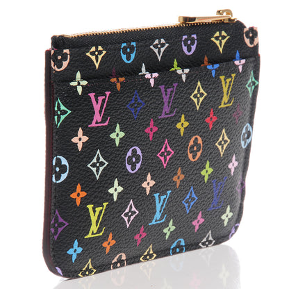 Louis Vuitton Monogram Multicolor Key Pouch Black Grenade 3 of 8