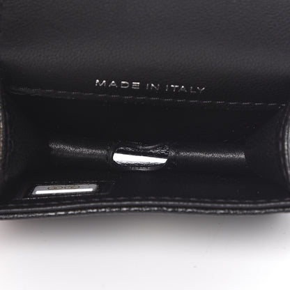 Chanel Caviar Camellia Embossed Airpods Pro Case Black 5 of 9