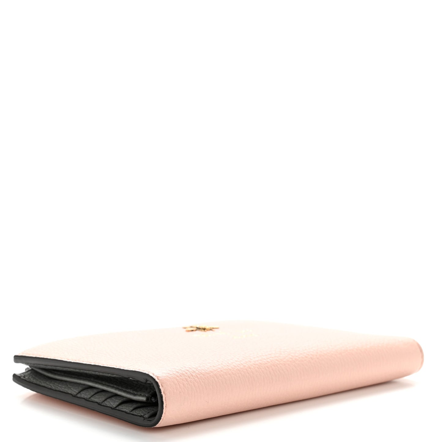 Cellarius Calfskin Blind For Love Bee Traveler Wallet Light Pink