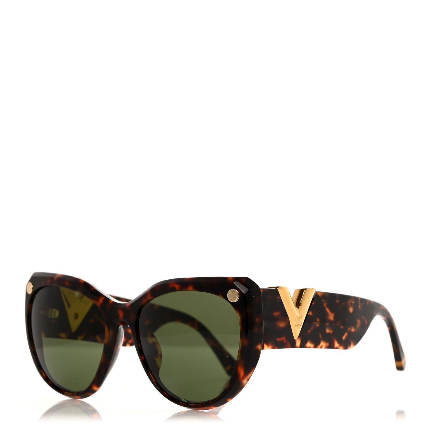 Louis Vuitton Acetate My Fair Lady Sunglasses Z0904E Tortoise 1 of 8