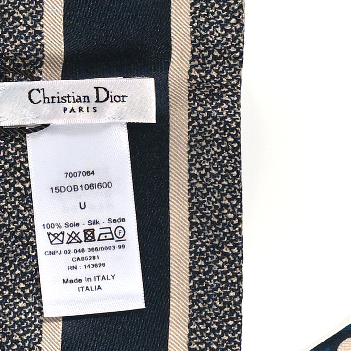 Silk Oblique Mitzah Scarf Blue