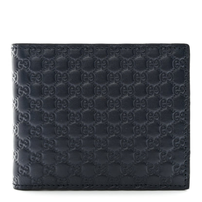 Gucci Guccissima Avel Bi-Fold Wallet Blue 1 of 7