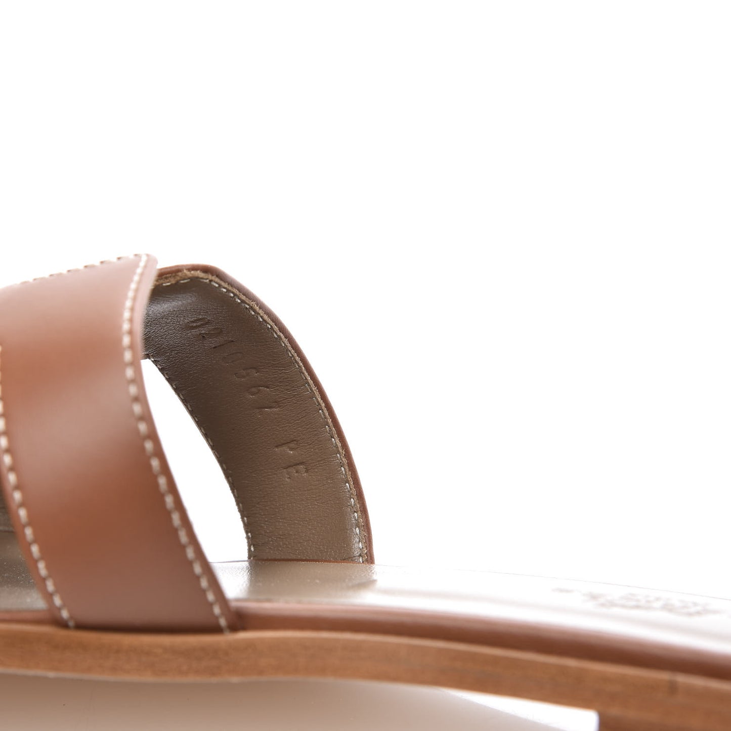 Box Calfskin Oran Sandals 36.5 Gold