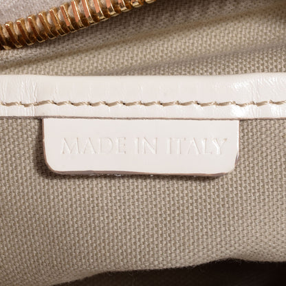 Burberry House Check Bridle Calfskin Small Ledbury Hobo White 9 of 10