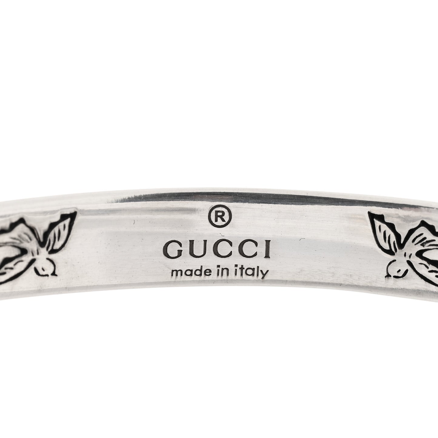 Sterling Silver Narrow Blind for Love Cuff Bracelet