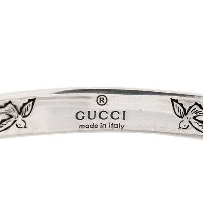 Gucci Sterling Silver Narrow Blind for Love Cuff Bracelet 3 of 3