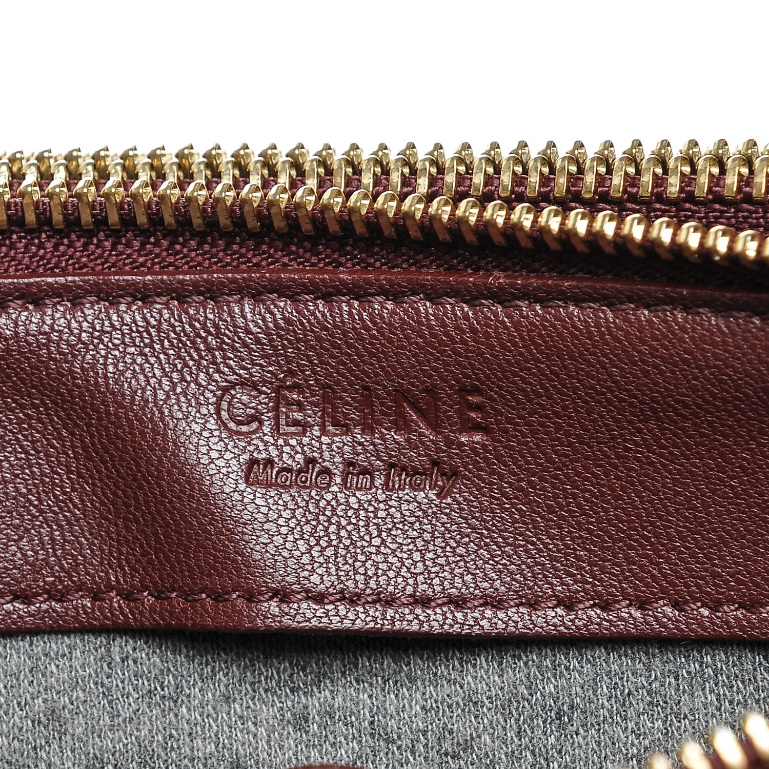Celine Smooth Lambskin Small Trio Crossbody Bag Burgundy 6 of 6