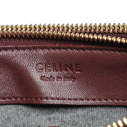 Celine Smooth Lambskin Small Trio Crossbody Bag Burgundy 6 of 6