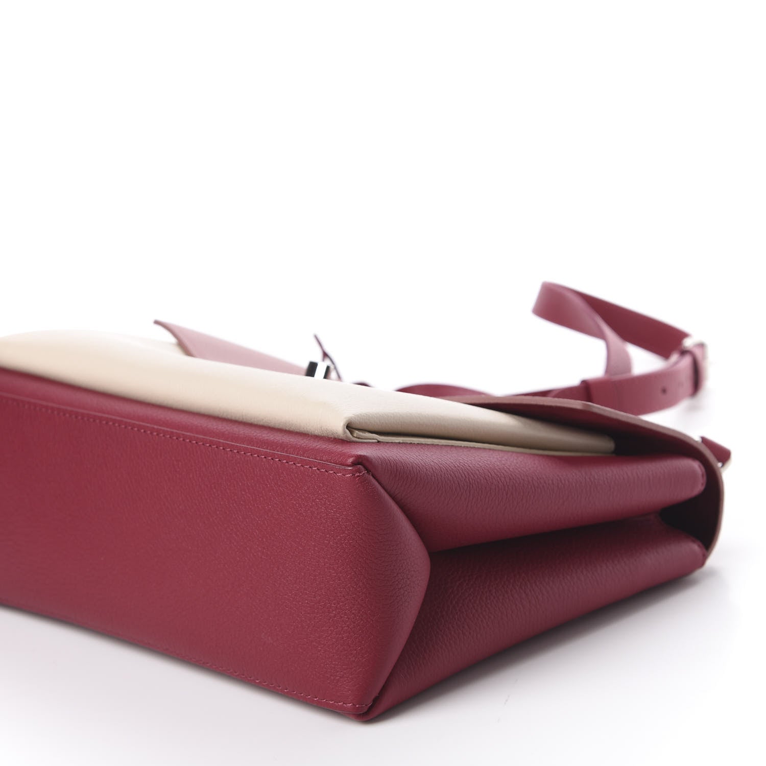 Louis Vuitton Soft Calfskin My Lockme Top Handle Rose Boudoir Lie de Vin Creme 6 of 10