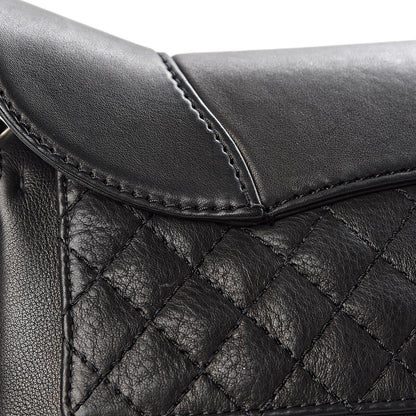 Chanel Calfskin Quilted Dallas Saddle Bag Black 12 of 12