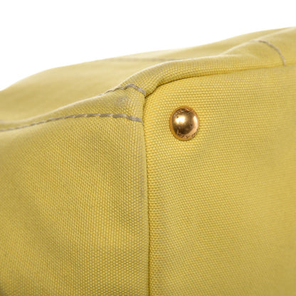 Prada Canvas Canapa Logo Tote Yellow 11 of 14