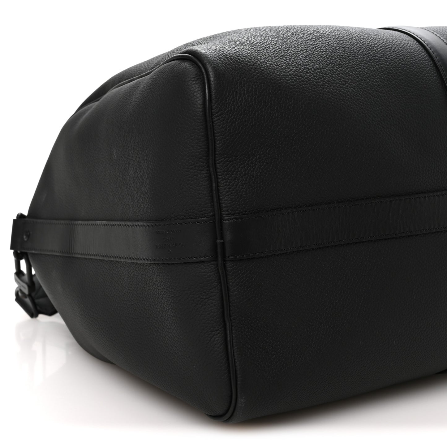 Grained Calfskin Aerogram Keepall Bandouliere 50 Black