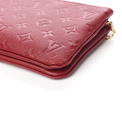 Louis Vuitton Empreinte Double Zip Pochette Cherry Berry 8 of 9