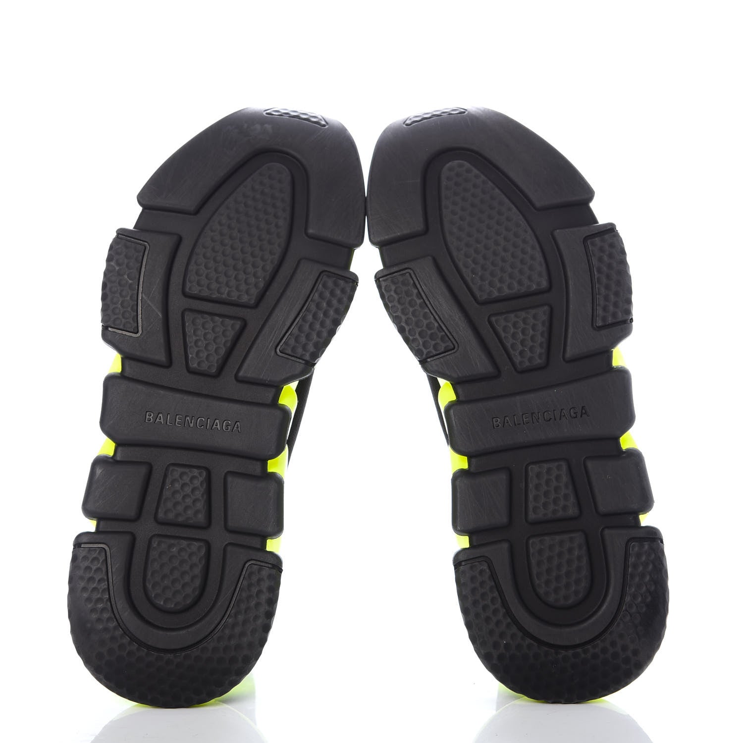 Balenciaga Neoprene Knit Mens Speed Sneakers 42 Black Lime 6 of 10