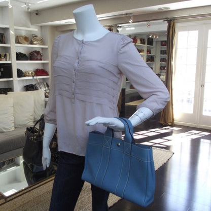 Hermes Togo Fourre Tout Blue Jean 2 of 10
