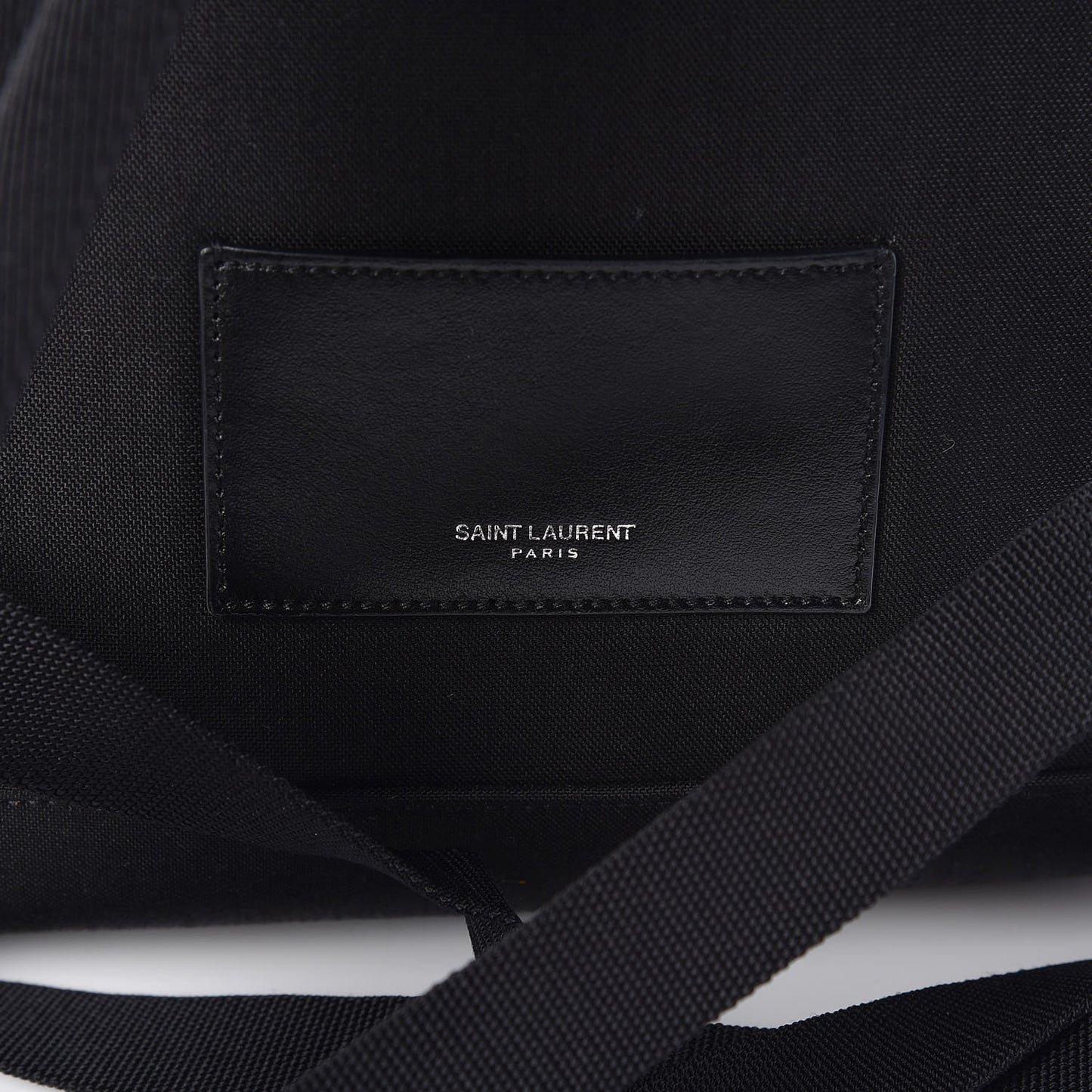 Canvas Signature Embroidered Mini City Backpack Black