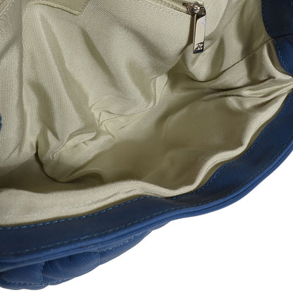 Chanel Washed Lambskin Chain Around Medium Messenger Blue 5 of 7